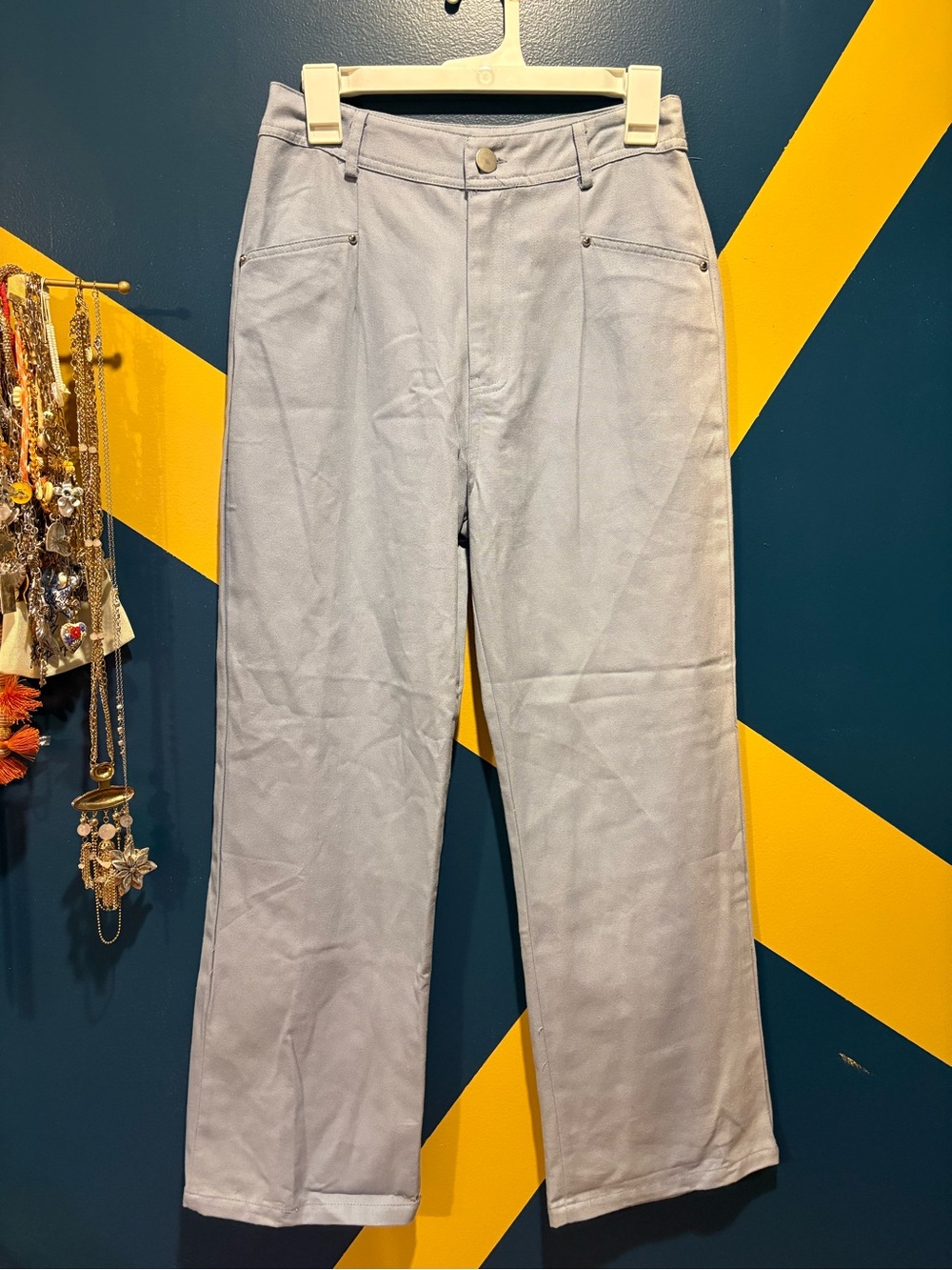 HYFVE Periwinkle High Waist Wide Leg Pants NWOT